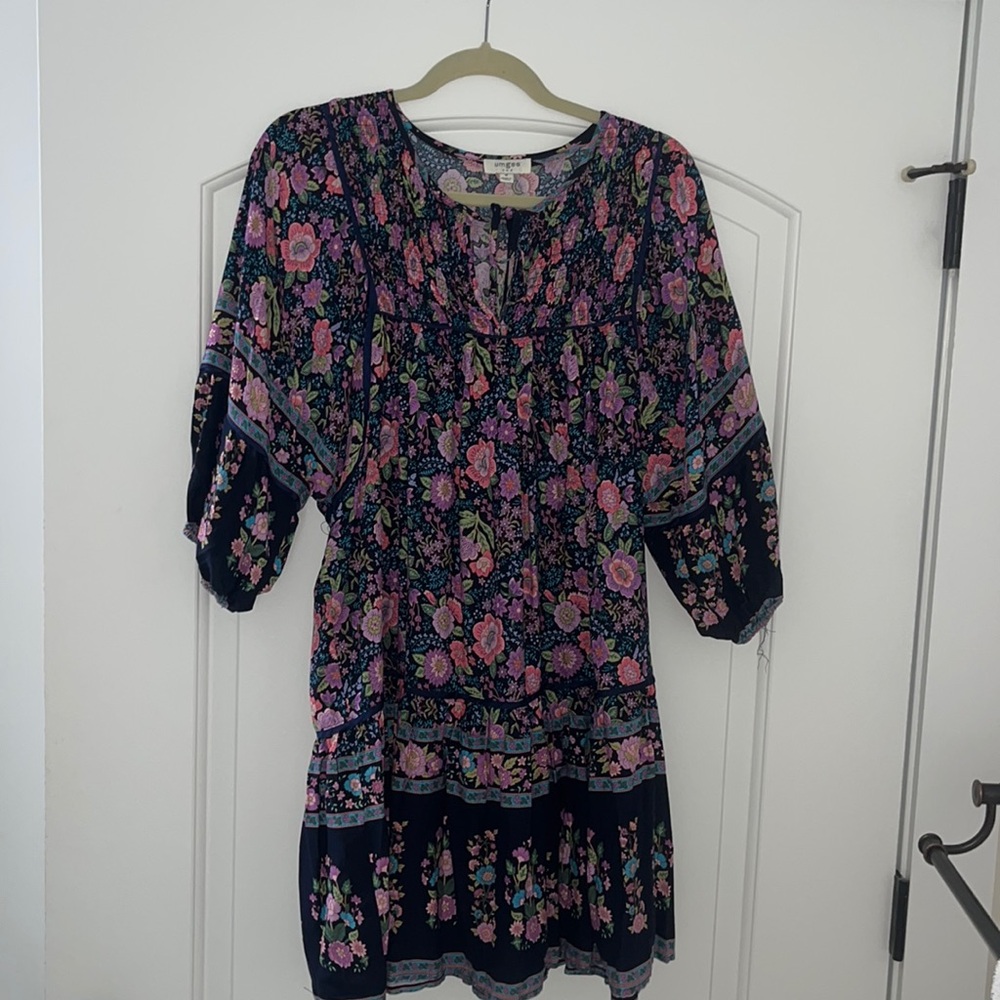 Navy Floral Umgee Dress